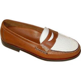 Mens David Spencer Shag Penny Loafer Tan Waxy/White Floater Today $