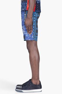 adidas Originals By O.C. Navy Paisley Shorts for men