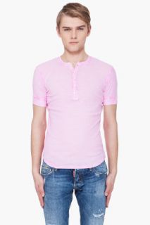 Dsquared2 Faded Pink Slim Fit Henley for men