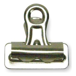 Approved Vendor 2WFV6 Bulldog Clips, 1 In W, Silver, PK36