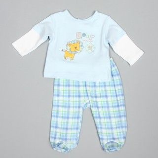 Absorba Newborn Boys Lion Shirt and Pant Set