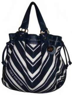 Womens Juicy Couture Free Style Terry Tote Handbag (Navy