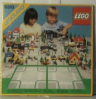 LEGO Systems 6313 City Town Cross Road Plates Toys