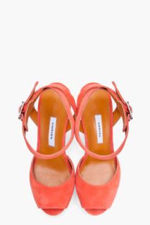 CARVEN Coral Suede Heels for women