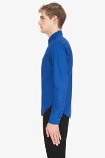 Band Of Outsiders Blue Oxford Button Down Shirt for men