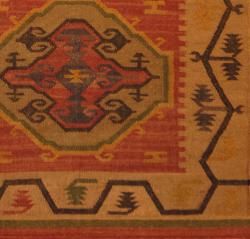 Indo Tribal Kilim Flat Weave Rug (4 x 6)