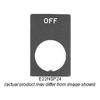 Cutler Hammer E22NS34 Pushbutton Identification One Piece Plate, Pack of 5