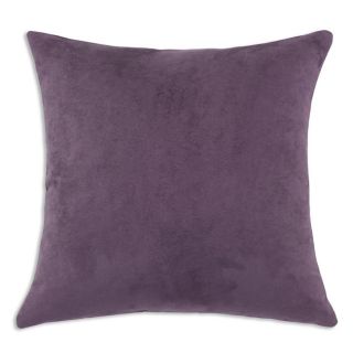 Passion Suede Aubergine Simply Soft S backed 17x17 Fiber Pillows (Set