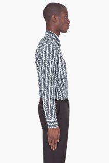 Yves Saint Laurent White Razor Blade Shirt  for men