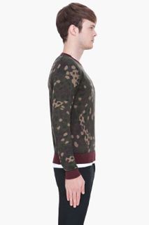 Marc By Marc Jacobs Green Camouflage Cotton Crewneck for men