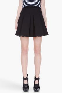 T By Alexander Wang Black High waisted Pleated Skirt for women