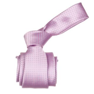 Republic Mens Pink Striped Microfiber Neck Tie