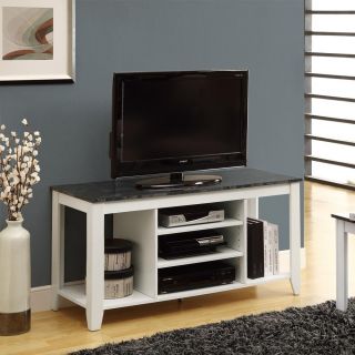 White/ Grey Marble 48 inch TV Console Today $191.99 4.6 (5 reviews