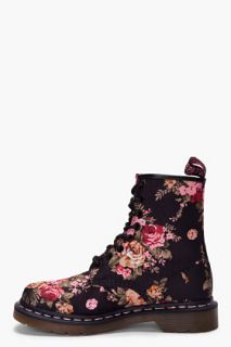 Dr. Martens Floral Print 8 Eye 1460 W Boots for women