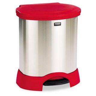Rubbermaid 23 gallon Step on Oval Stainless Steel Container