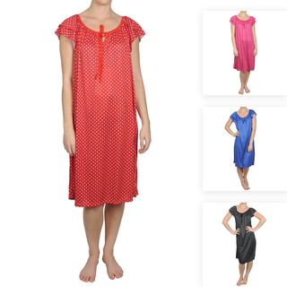 Journee Collection Womens Contemporary Plus Polka dot House Dress