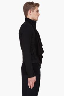 Gareth Pugh Black Frill Collar Jacket for men