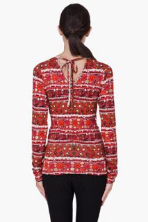 ALTUZARRA Red Metal Trim Aden Blouse for women