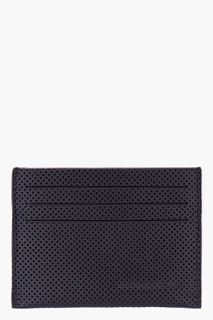 Givenchy Black Perforated Leather Cardholder for men