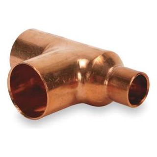 Nibco 611RR 2x3/4x2 Reducing Tee, 2 x 3/4 x 2 In, Copper