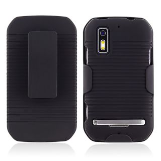 Black Holster with Stand for Motorola Photon MB855