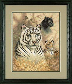 Gold Collection Eyes In The Wild Counted Cross Stitch Kit