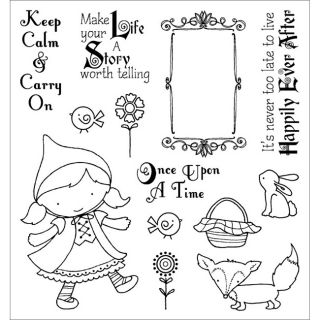 Darcies Little Red Cling Mounted Rubber Stamps