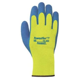 Ansell 80 400 10 Coated Gloves, XL, Blue/Yellow, PR
