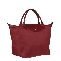 Longchamp Planetes Red Nylon Tote Bag