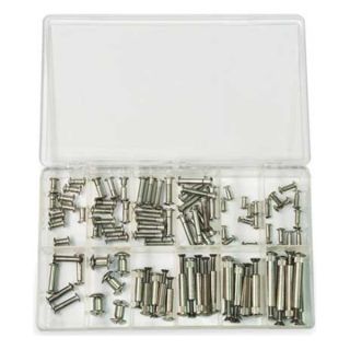 Accurate Mfd Products Z4401 KIT Barrel Bolt Asst, 18 8, 80 PC, 10 Szs