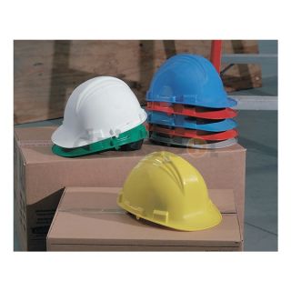 North By Honeywell A79R040000 Hard Hat, FrtBrim, Slotted, 4Rtcht, Green