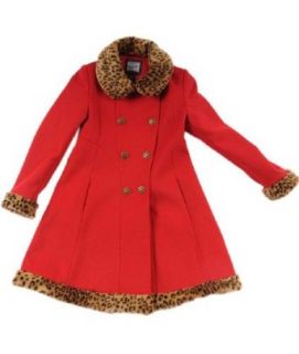 Rothschild Girls Faux Fur Trimmed Wool Look Dress Coat   2