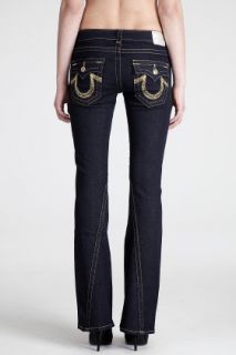 True Religion Rainbow Joey Gold Jeans for women