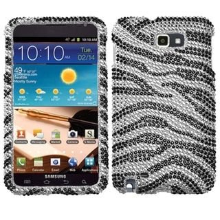 MYBAT Black/ Zebra Skin Diamante Case for Samsung© I717 Galaxy Note