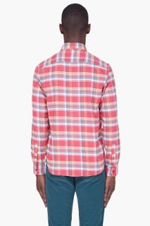 A.P.C. Coral Plaid Vintage Shirt for men