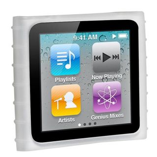 White Silicone Skin Case for Apple iPod Nano 6th Gen
