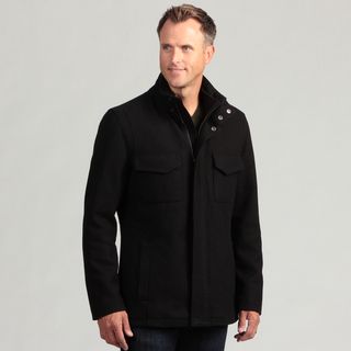 Izod Mens Wool Zip front Coat