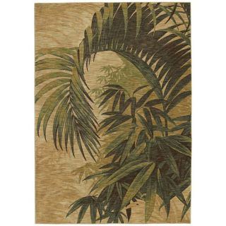 Tommy Bahama Home Rugs Beige Polynesian Palms Transitional Rug (79 x