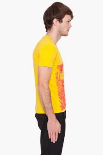 John Galliano Yellow Jersey T shirt for men