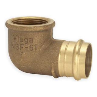 Viega Propress 77562 Elbow, 90 Deg, 1 1/2 x 1 1/2 In, Bronze