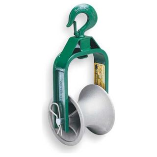 Greenlee 650 Cable Puller Sheave, Hook, 6 In