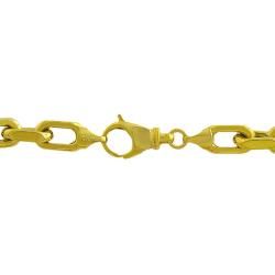 14k Yellow Gold Diamond cut Chain Link Necklace