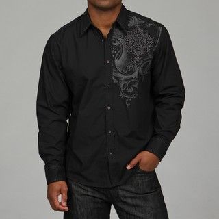 Cultura Mens Embroidery Woven Shirt