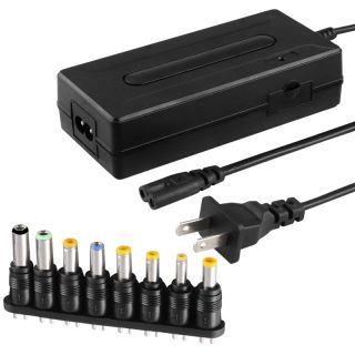 Universal Notebook Travel Charger with 8 piece Connector Set