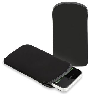 Black Soft Pouch Case for Apple iPhone/ iPod Touch
