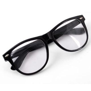 Hornbrille Atzenbrille Nerd Brille Gläser Schwarz wayfarer Nerdbrille
