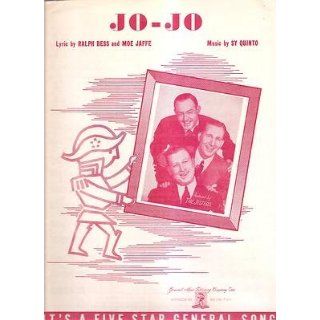 Sheet Music 1940 Jo Jo The Jesters 248 
