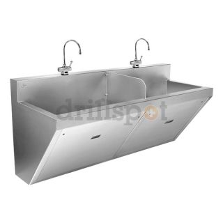 Just Manufacturing J770 2 S Double Compartment Surgeons Scrub Sink