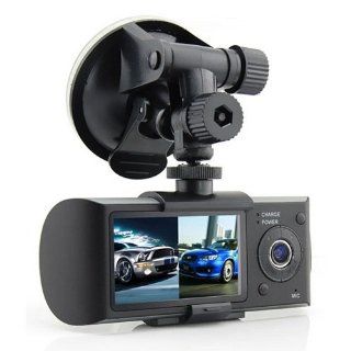 New R300 2.7 140° Dual Lens Dash Board Camera Car HD DVR