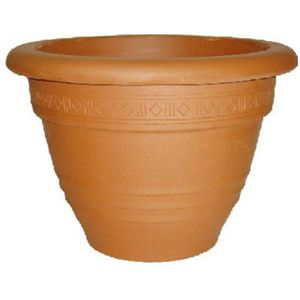 Deroma 3S020FZ 10.6" Terra Cotta Garden Bell Pot, Pack of 6